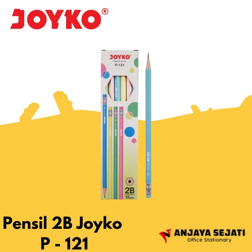 

Pensil 2B Joyko P - 121 / Perlusin (12pcs)