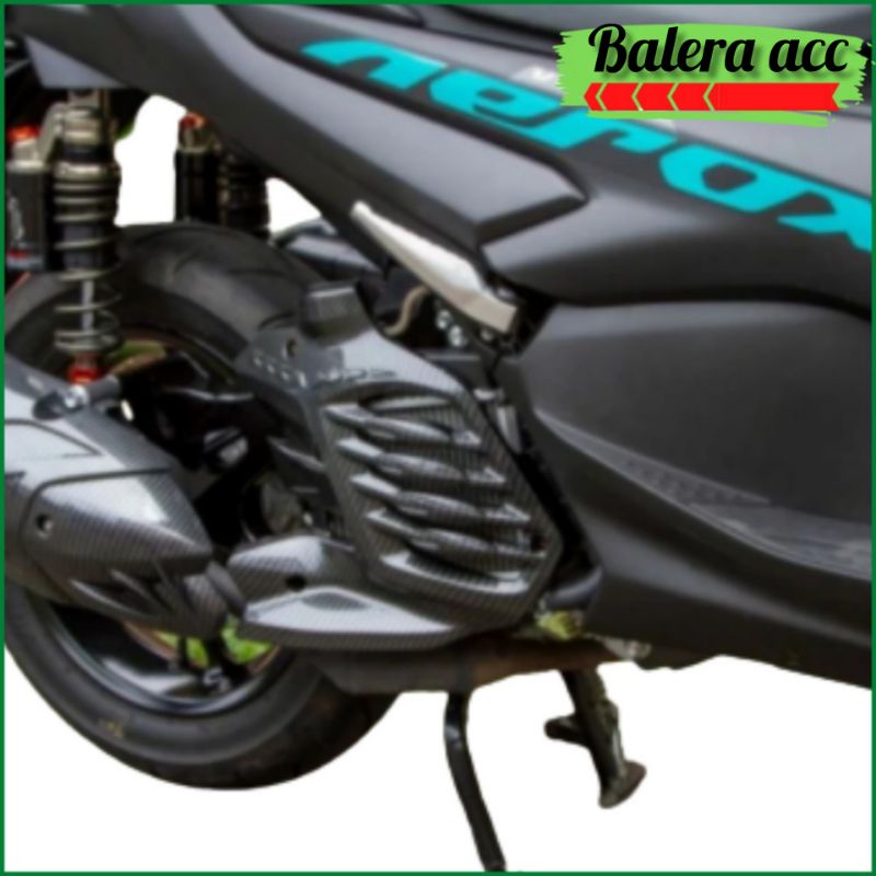 Cover Tutup Radiator New Aerox 155 2021 2022 Carbon Nemo