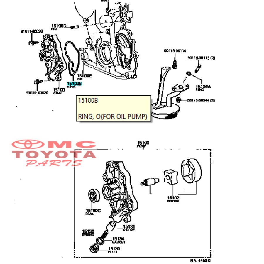 O Ring Oring Pompa Oli Cressida Crown GS131 15188-70010