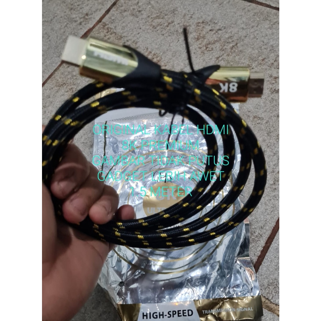 G651 KABEL HDMI 1.5 METER 8K CABLE TELEVISI PS GAME CPU GAMBAR M MONITOR LAYAR LED FULL HD JEK JACK MALE FEMALE LAPTOP TV GAMBAR SUARA KUALITAS SUPER PREMIUM KONEKTOR PLUG BOOT KOMPUTER SWITCH ROUTER MODEM COMPUTER INDIHOME FIRTSMEDIA ROUTER RESOLUSI