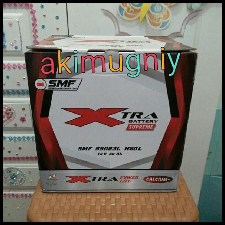 Jual Aki 55D23L Mf Kering 12V 60Ah Xtra Calsium Rio Alphard Innova