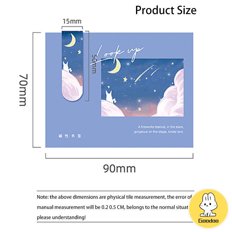 Lukisan Minyak Kreatif Souvenir Hadiah Magnetik Bookmark Siswa -Doo