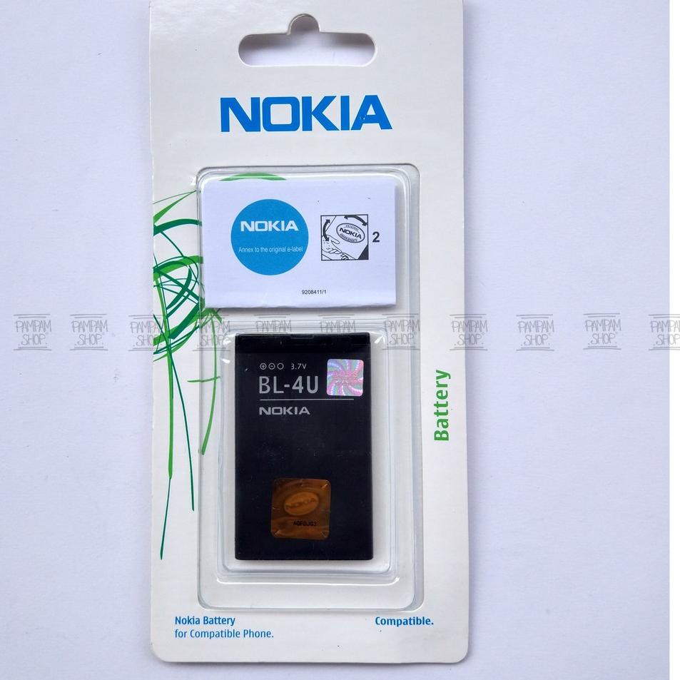 KODE-NB14 Baterai Nokia Asha 210 300 305 306 308 309 310 311 501 BL4U BL-4U Original OEM Batre Batra