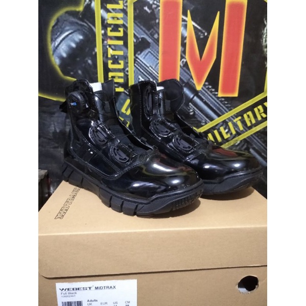 Sepatu PDH / PDL WEBEST MidtracX Kilap - Black