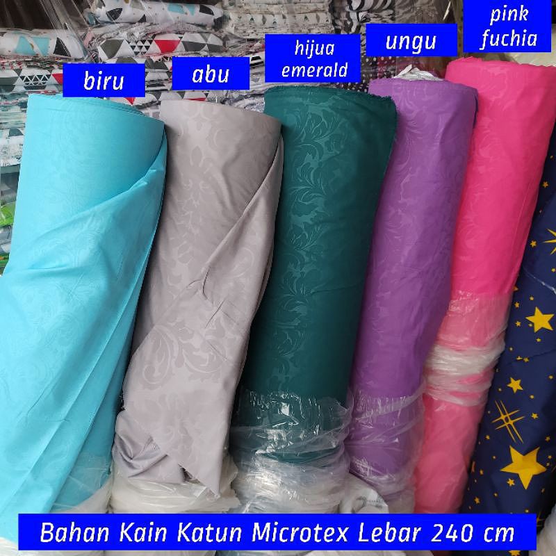 BAHAN KAIN SPREI/GORDEN MOTIF EMBOS (LEBAR 240 CM)