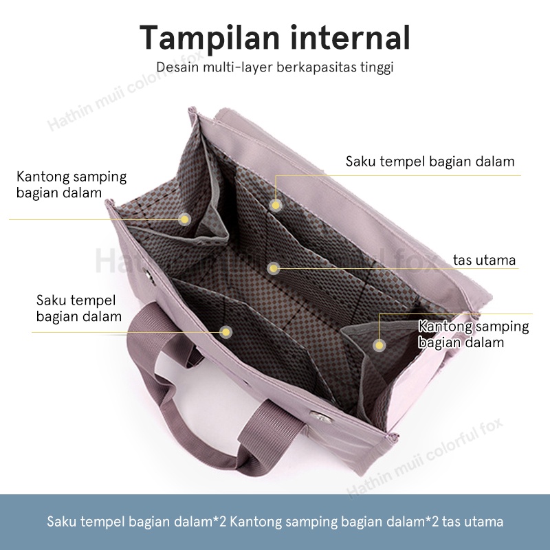 Hathin muii COLORFUL FOX 0418 Wanita Tas Sling Bag anti air Wanita Hand Bag Wanita Korea Colorful bags