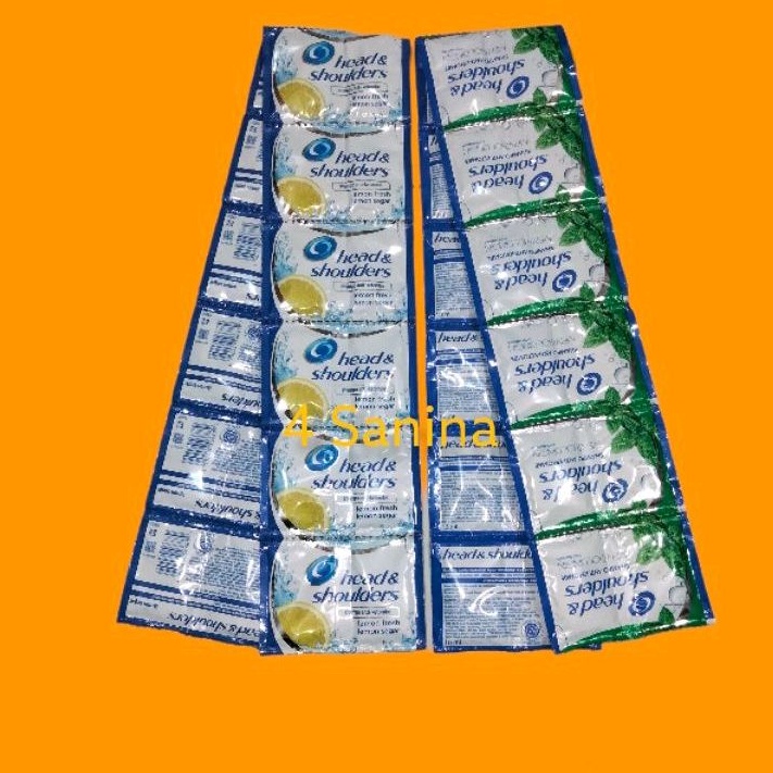 Shampo head &amp; shoulders isi 12 sachet / shampo head &amp; shoulders renceng