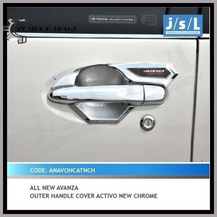 Outer Handle Mangkok Pegangan Pintu Chrome Activo Avanza 2014 - 2020 Original