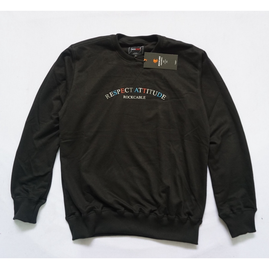 Sweater Pria Distro Flece Tebal Sweatshirt  Original rockcable BEST - SELLER