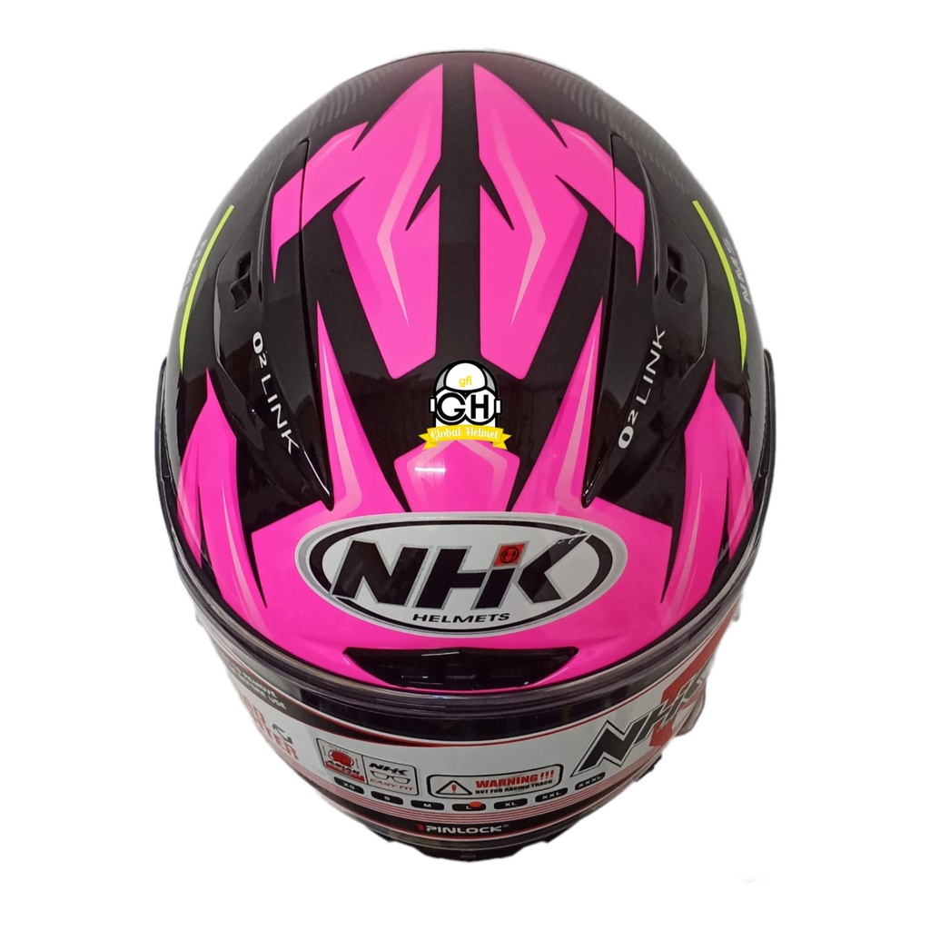 NHK HELM GPR TECH STREET NMS BLACK PINK GLOSSY GP R TECH