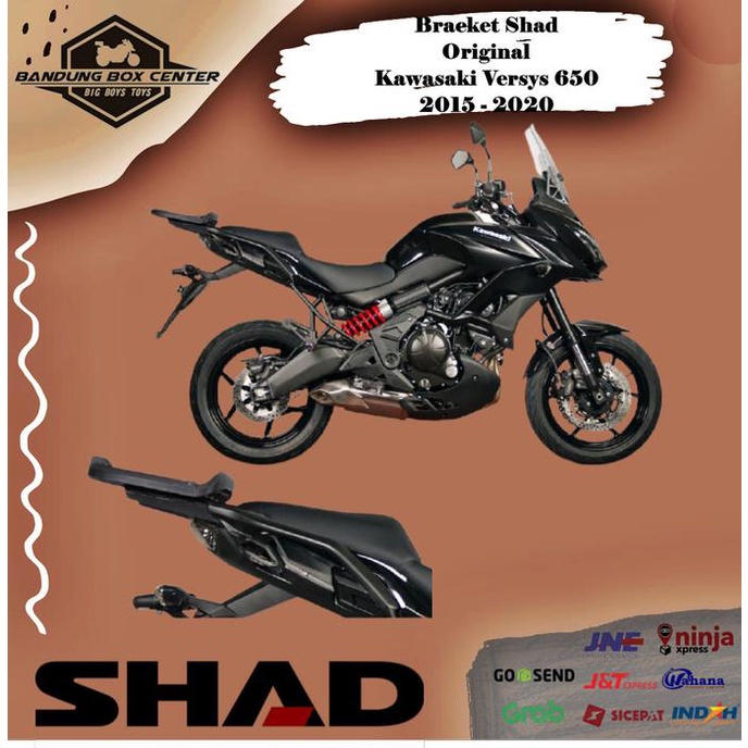 Bracket Box Versys 650 Breket Shad Original Motor Versys 2015 2020