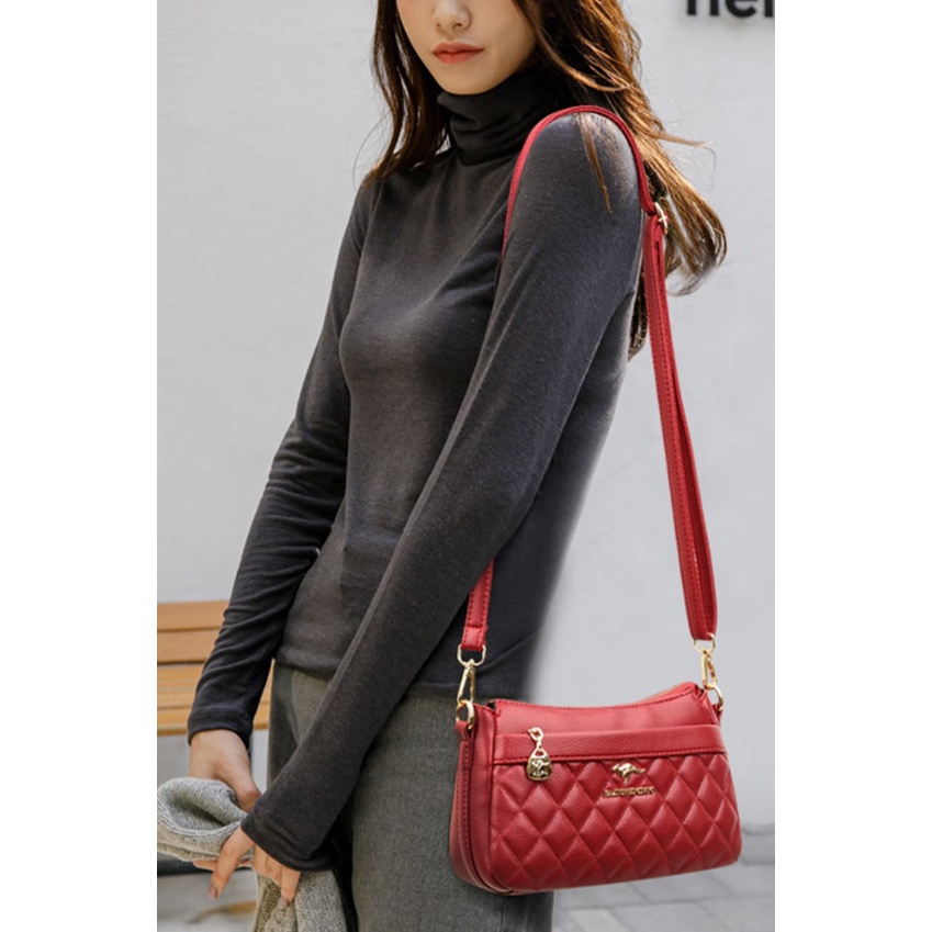 Tas Selempang BUCKELLY JAIT-JAIT KANGORO Handbag Wanita Bag In Bag Fashion Import Korea Murah Batam Cewek Terbaru