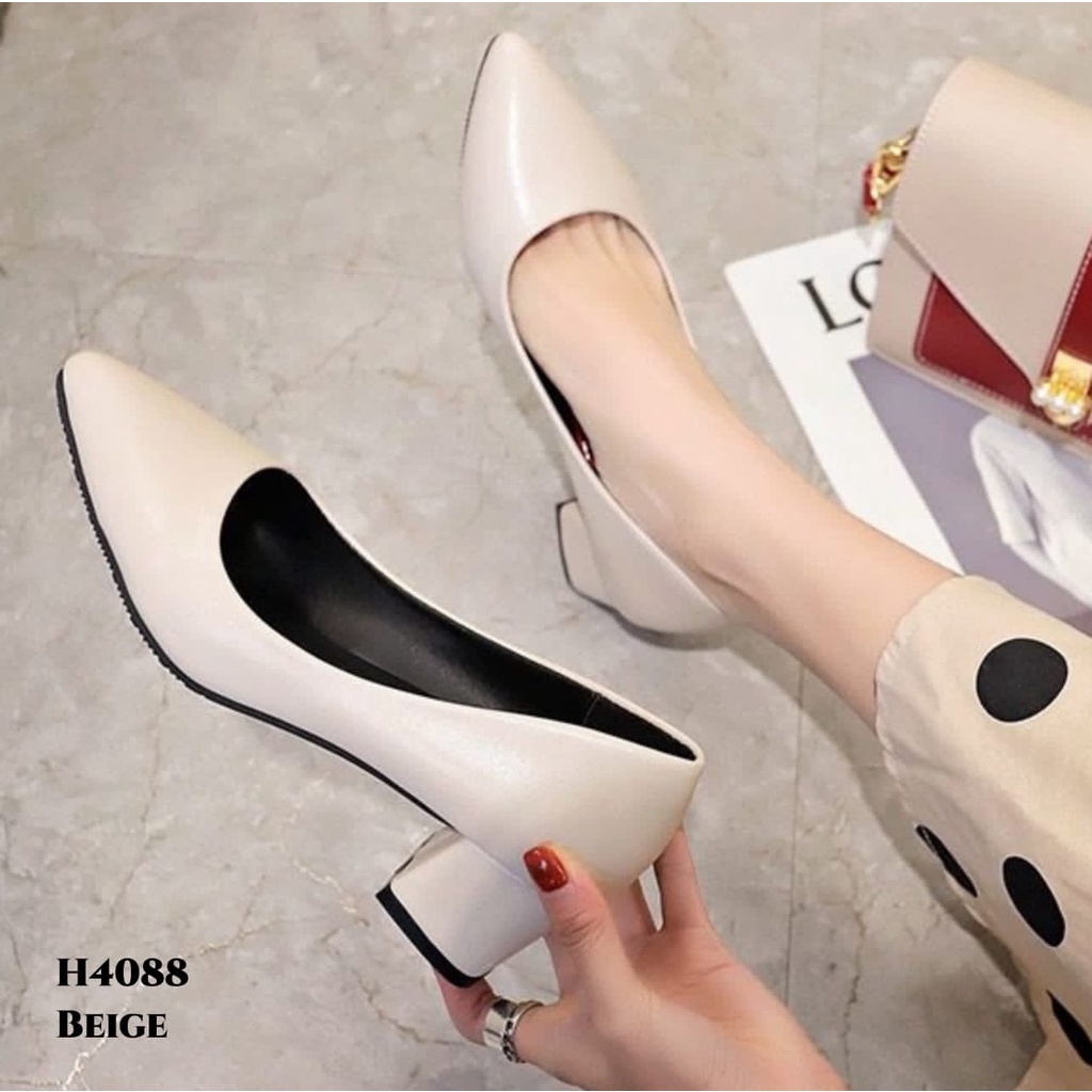 PRF Sepatu High Heels Wanita Shallow Elegant H4088