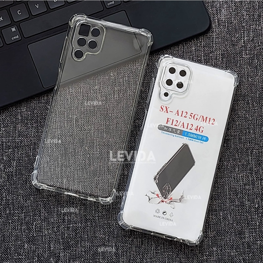 Case Samsung A12 Samsung M12  Airbag Case Tpu Silikon Bening Samsung A12 Samsung M12