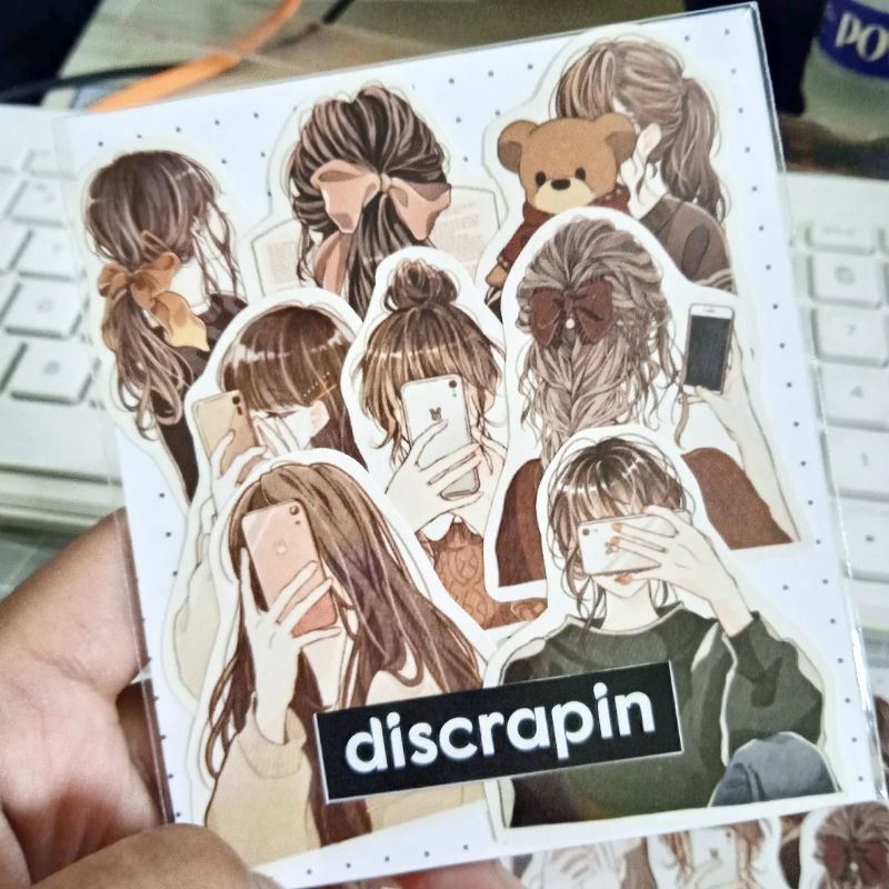 

(DSP) 8 PCS GIRL STICKER / STICKER JURNAL / AESTHETIC JOURNAL STICKER/ STICKER GIRL AESTHETIC/HIASAN BUJO