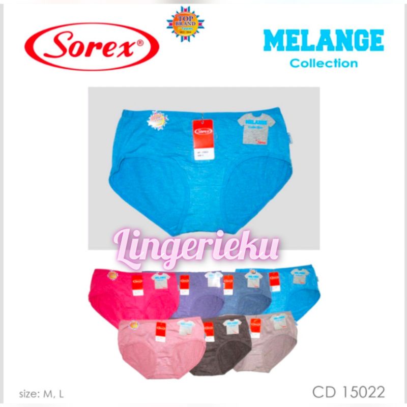 Grosir Ecer Celana Dalam Wanita Sorex Melange 15022 Ukuran M dan L Dijamin Murah