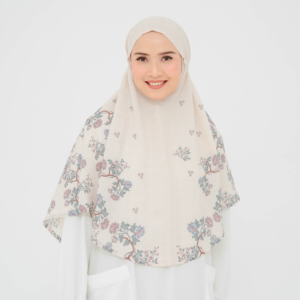 DOA - BAITI CALANTHA KHIMAR BROKEN WHITE - REGULER