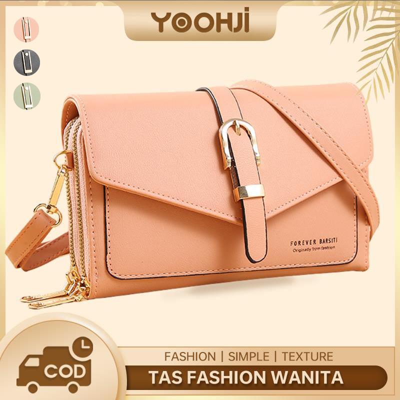 Yoohui BB020 Tas Selempang Wanita Import  Dompet Selempang Wanita Import Forever Better Tas hp Terba