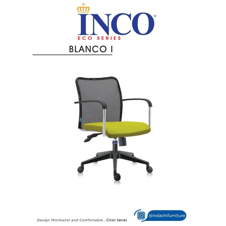 Jual Kursi Kantor Inco Indachi Blanco Model Jaring Dan Minimalis Shopee Indonesia