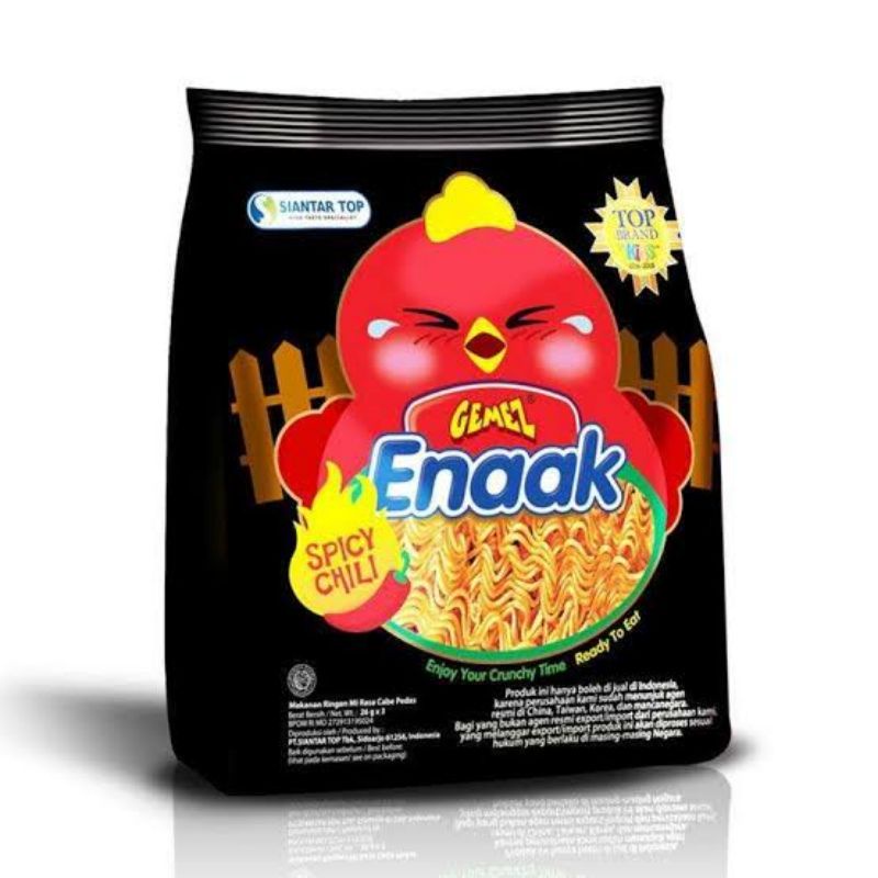 

SNACK | MIE GEMEZ ENAAK SPICY CHILI FAMILY PACK 3X26G | READY TO EAT