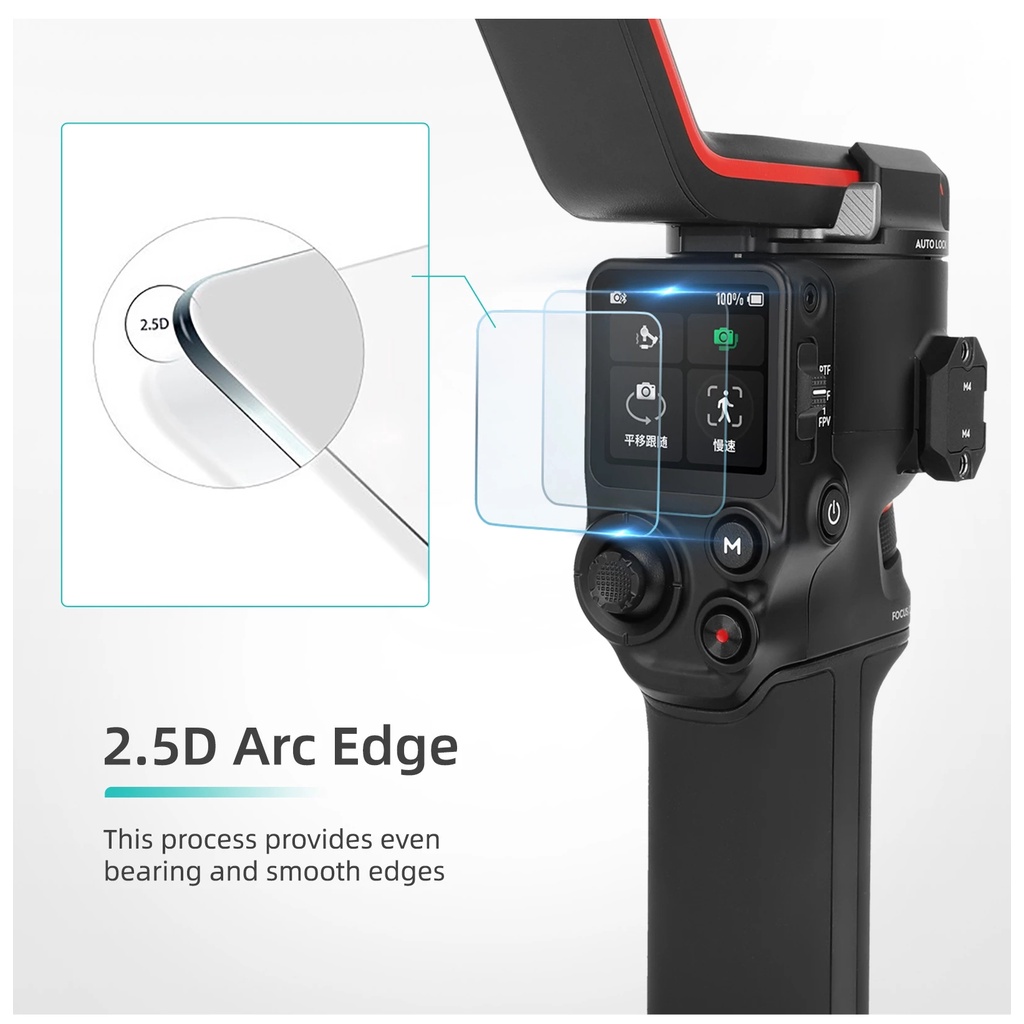 Pelindung Layar Tempered Glass 9H Ultra Tipis 0.33mm Anti Gores Untuk DJI RS 3 / RS 3 PRO