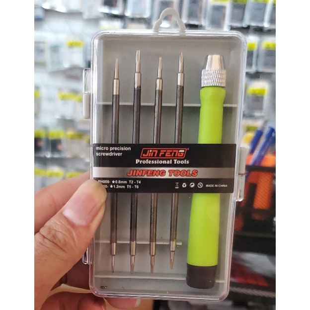 Obeng reparasi satu set 4set obeng hp android dan iphone new 100%