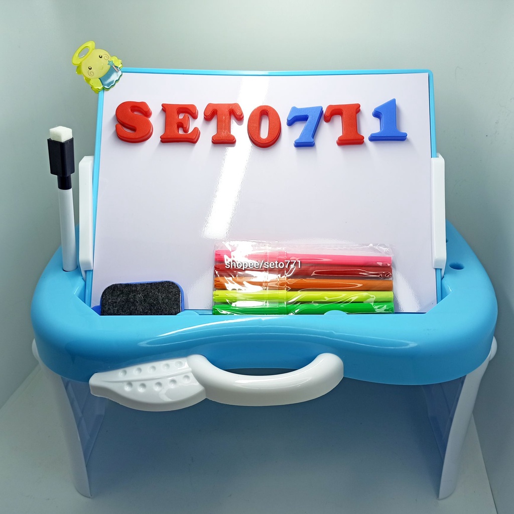 

Papan Tulis Magnetic Board Magnetik Magnet Belajar Huruf Angka Plus Spidol Board
