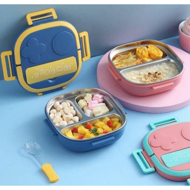 TEDEMEI LUNCH BOX KOTAK BEKAL ANAK KOTAK NASI SEKOLAH KOTAK BEKAL SEKOLAH