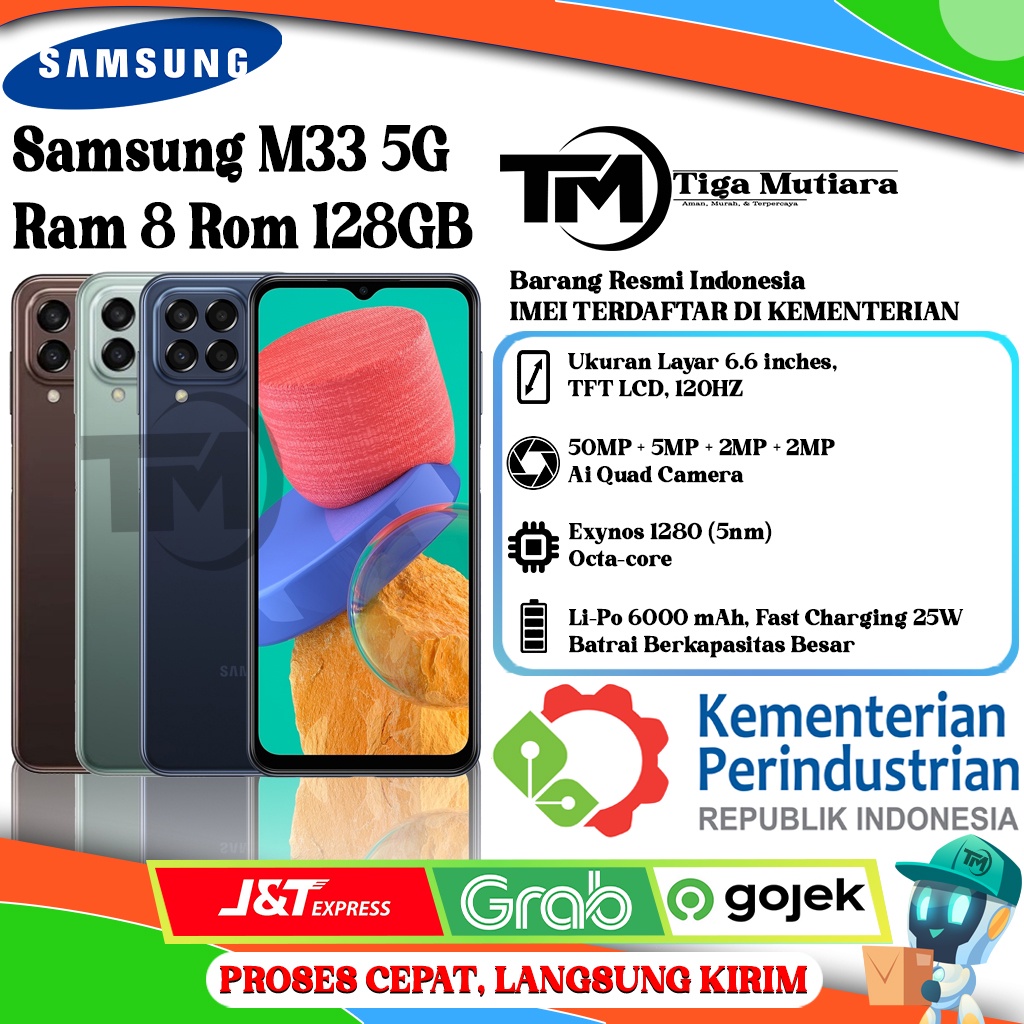 Samsung M33 5G Ram 8 Rom 128GB
