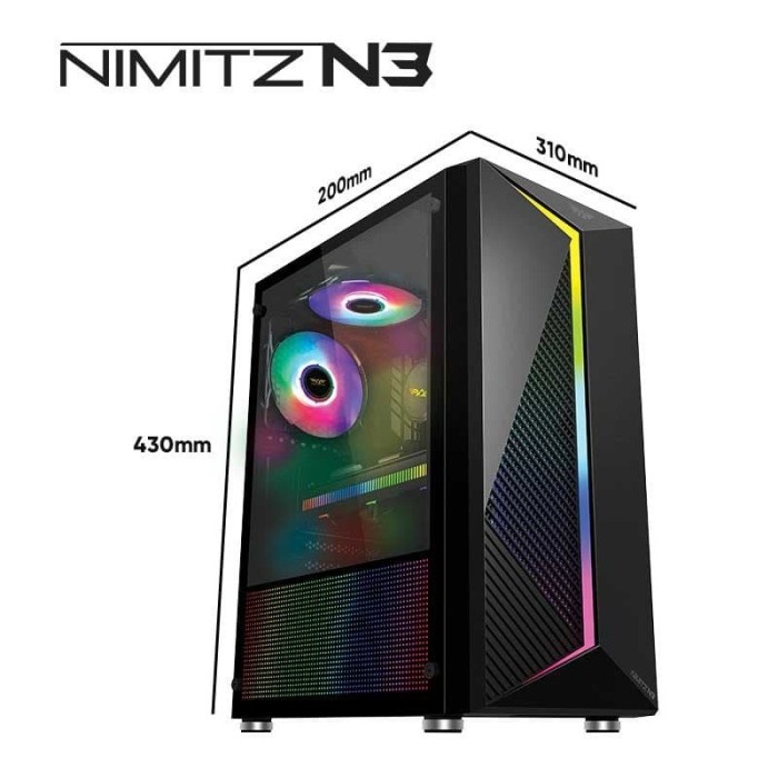 Armaggeddon Nimitz N3 Excellent ATX Gaming PC Case with RGB Lightning