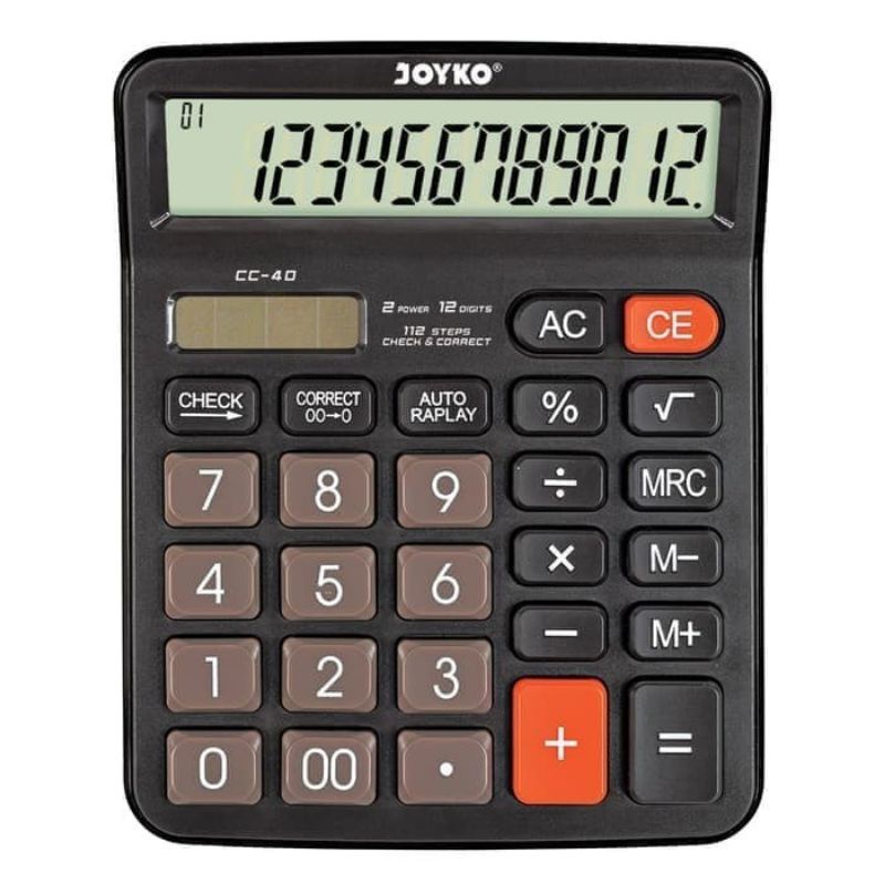 

Kalkukator/Calculator CC-40 Joyko 12 Digits Dual Power
