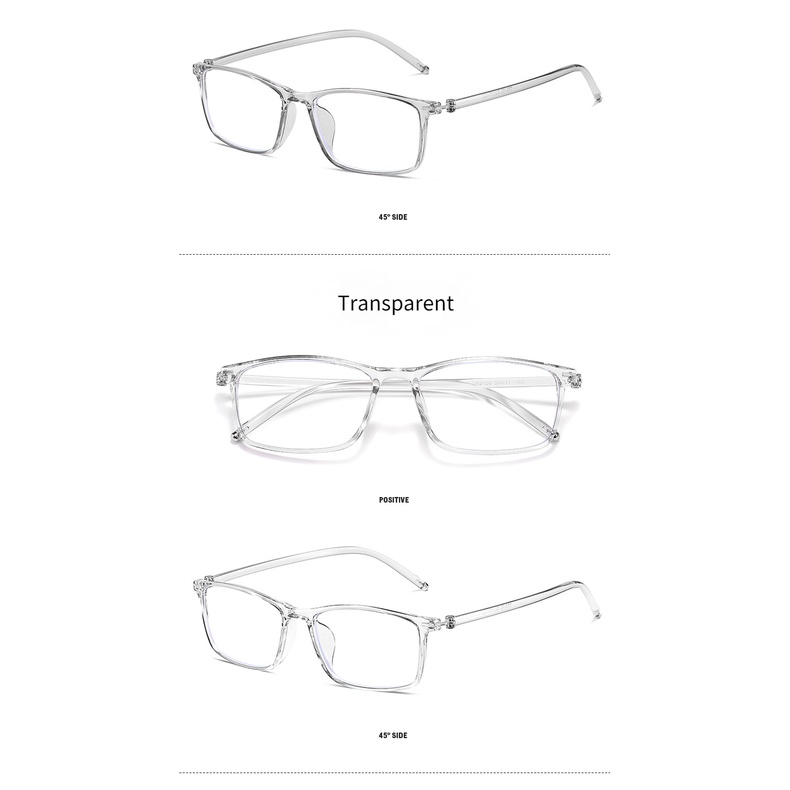 Tr90 Kacamata Komputer Frame Persegi Panjang Kecil Untuk Pria / Wanita