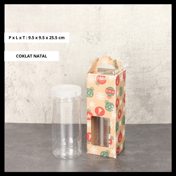 

10 Pcs Dus Jinjing Packaging Hampers Natal Kardus Die Cut Kemasan 1 Botol 1 Liter Box 3 Tabung 400 ml