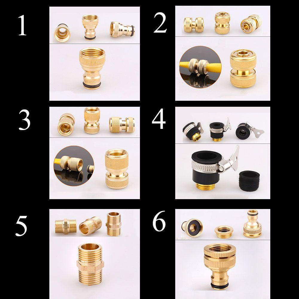 Solighter 1per2 &quot;3Per4&quot; Quick Hitch Konektor Penggantian Perbaikan Kit Water Gun Tabung Drip Thread Tap Adapter