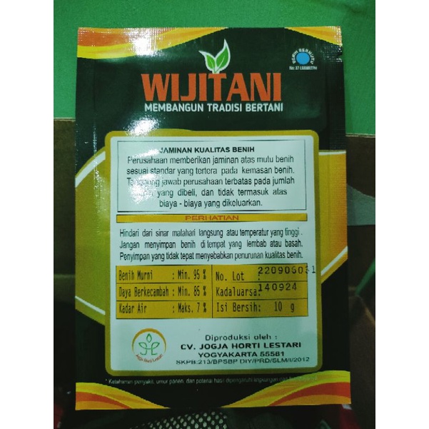 Ready Benih Cabe Kaliber 10gr CRM Kaliber Unggul Original Wijitani