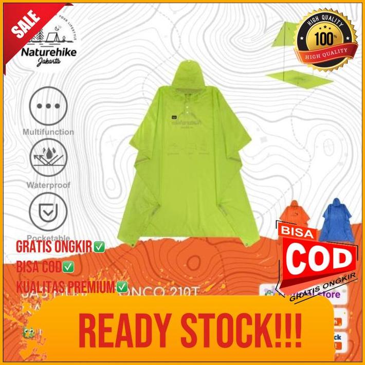 jas hujan ponco bahan 210t 20d naturehike nh17d002-m nh17d003-m