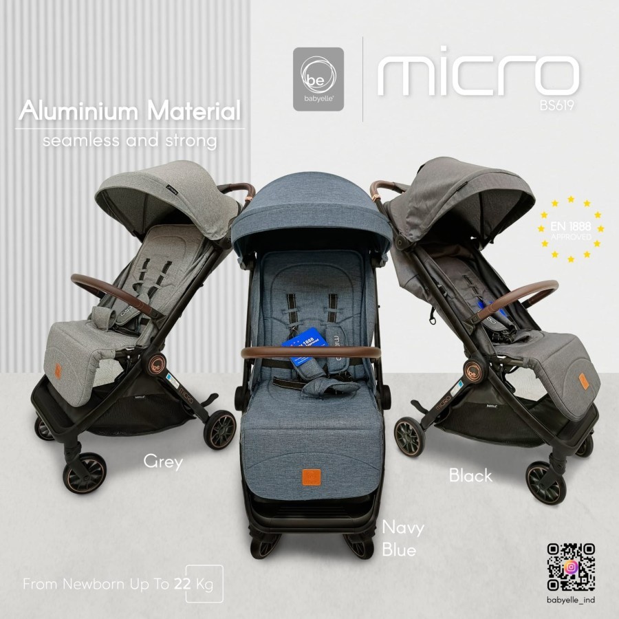 Stroller Cabin &amp; Autofold Babyelle Micro BS619 / Kereta Dorong Bayi