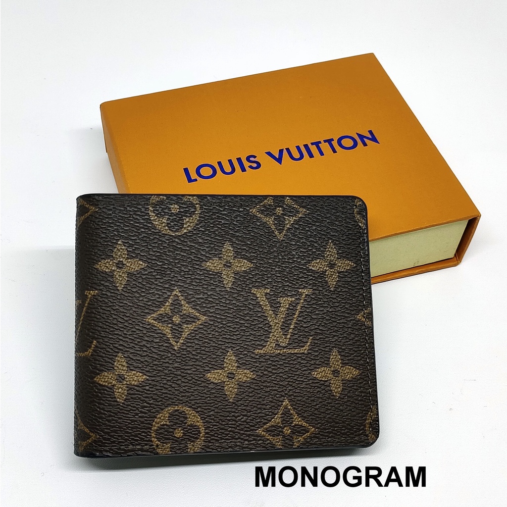 DOMPET PRIA LV IMPORT MODEL TIDUR KULIT SINTETIS-MONOGRAM