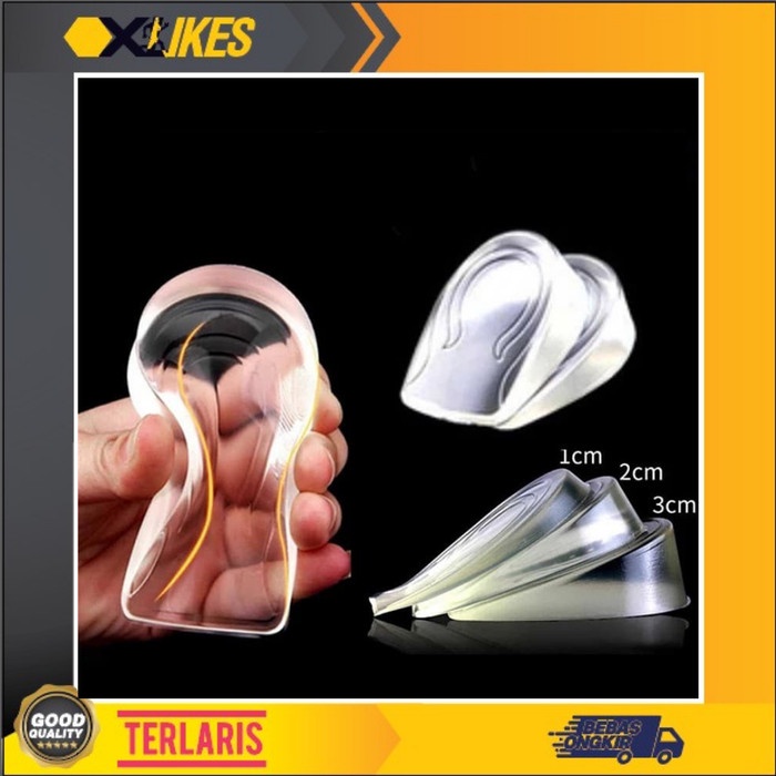 silicon-gel-sepatu- silikon sol sepatu peninggi penambah tinggi badan - insole alas sepatu