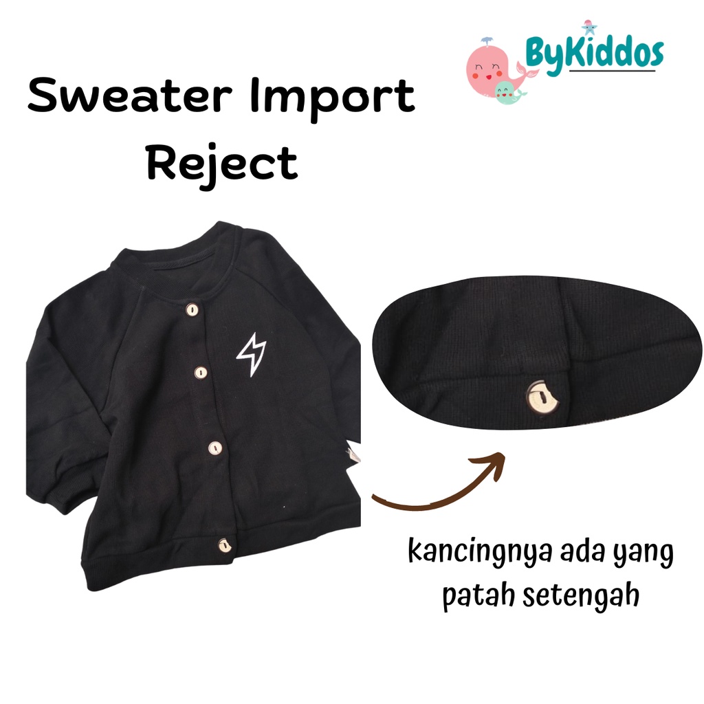 ByKiddos - Jaket Sweater Rajut Anak Import Anak Bayi Laki-laki 0-3 Tahun