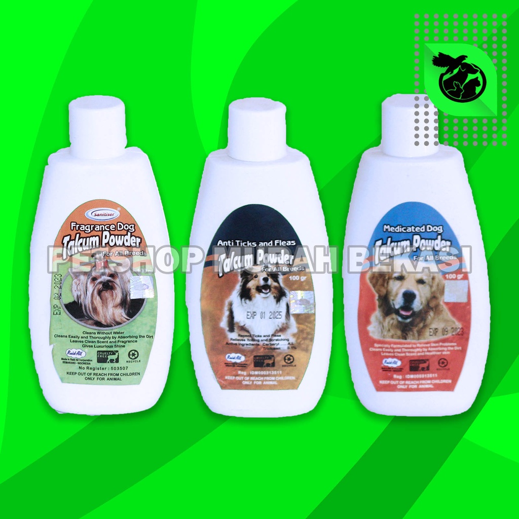 Dog Powder Bedak Anjing Anti Kutu Anti Jamur Pengharum Bulu Anjing