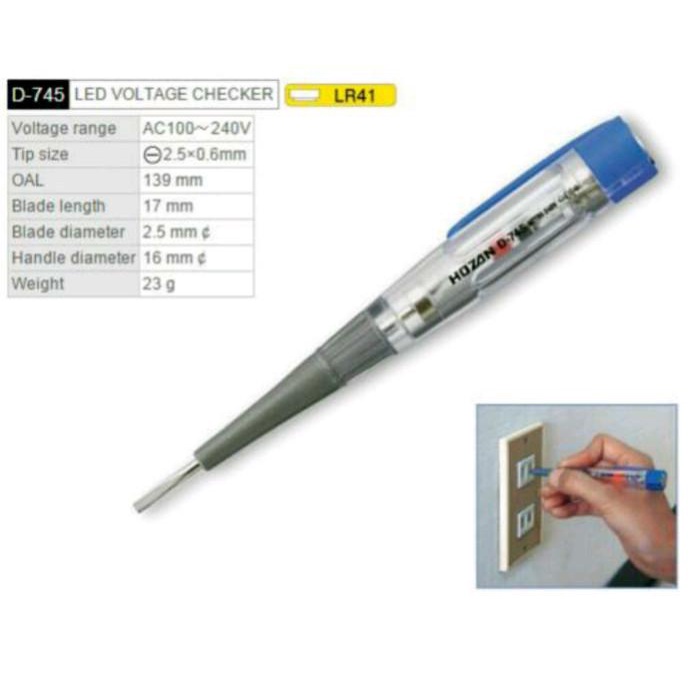 Taspen Obeng Tespen D745 Hozan D 745 Asli Jepang Ori Japan Test Tes Pen