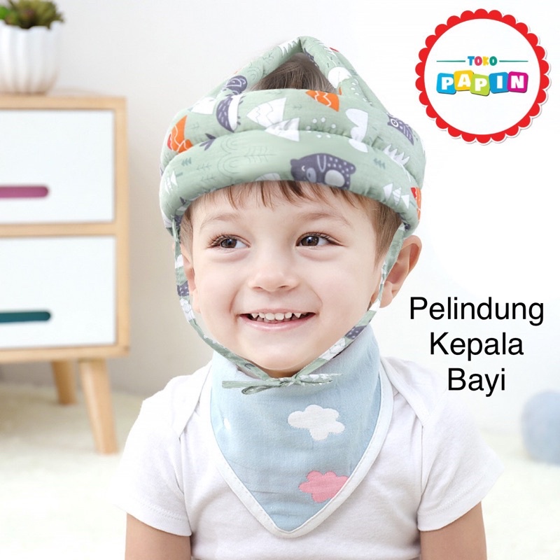 Helm Topi Pelindung Kepala Anak Bayi Balita Anti Bentur Baby Head Protector Helm Protective Hat