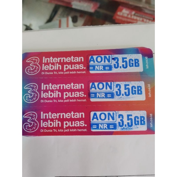Voucher Kuota Tri 3,5GB Always on/ Tri AON 3,5GB
