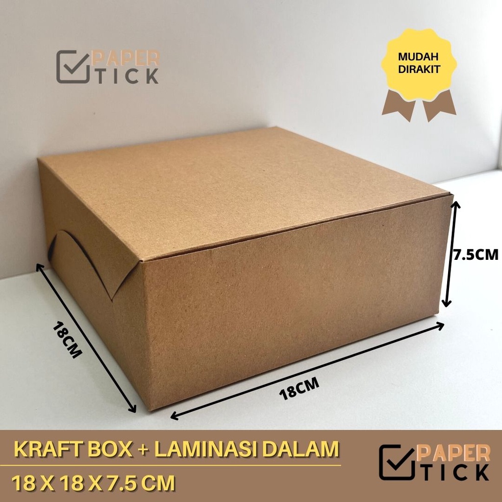 

Dus Nasi 18x18x7.5 CM Lunch Box Kotak Kue Katering Catering Kotak Kemasan Makan Paper Kraft Packaging Kemasan