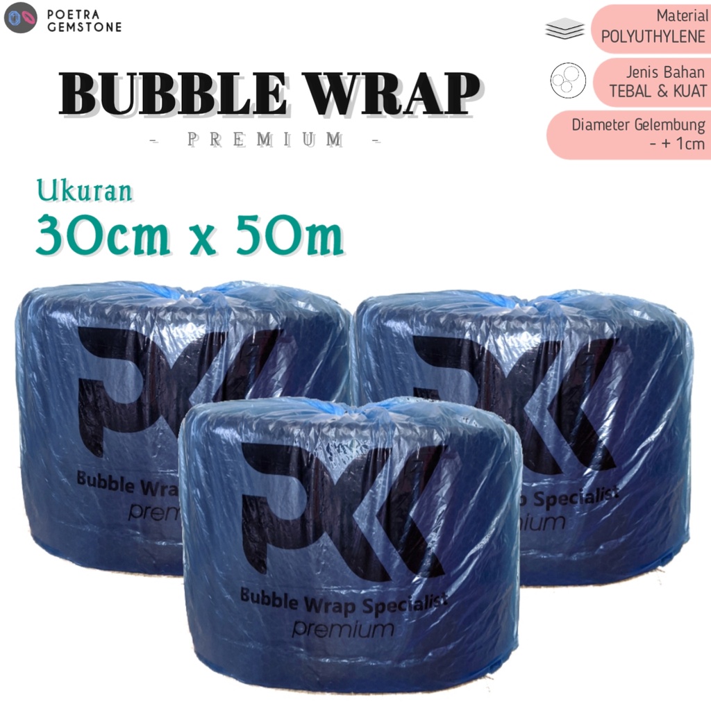 

Plastik Bubble Wrap 30cmx50Meter Packing Premium Ekonomis