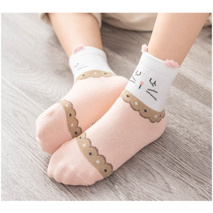 littlekiddoss SC2208 Kaoskaki Anak Perempuan Import Kaos Kaki TK PAUD SD Anak Cewek Kaos Kaki Karakter Lucu