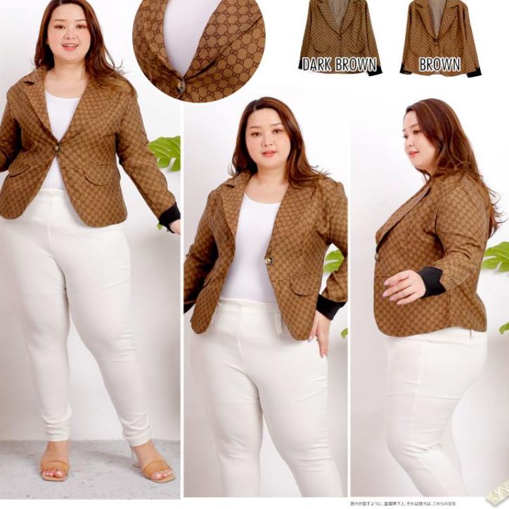 Top banget--BLAZER WANITA JUMBO MOTIF GC LD 120 BIG SALE