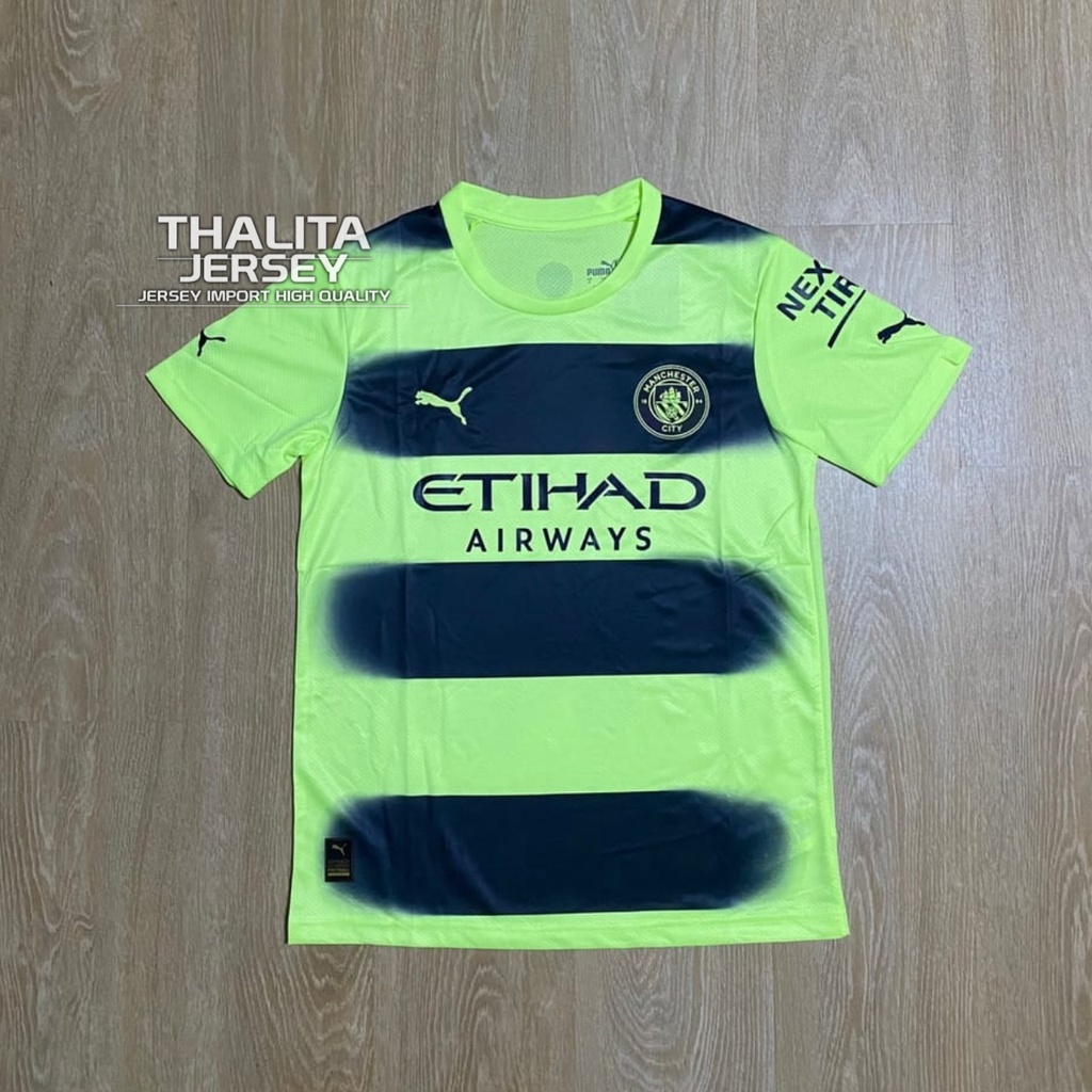 Jersey Baju Sepak Bola ManCITY 3RD 2022/2023 Grade Ori