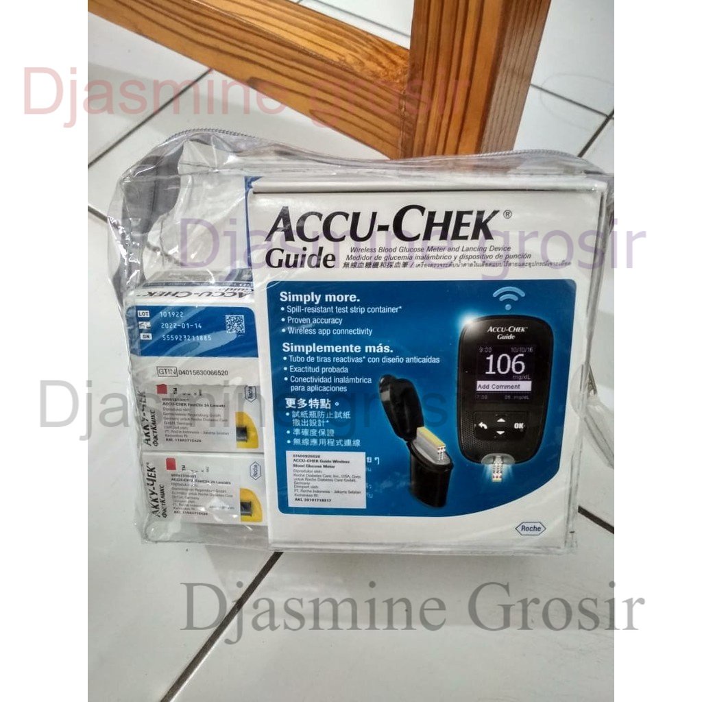 Alat Accu Chek Guide Free Strip / Kit AccuChek Guide Pengganti AccuCheck Performa